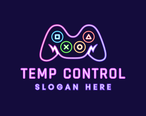 Neon Game Console  logo design