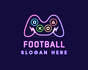 Stream - Neon Game Console logo design