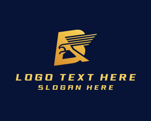 Aviation - Eagle Wildlife Letter B logo design
