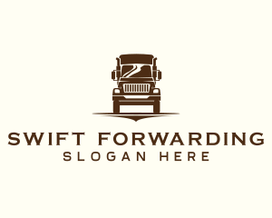 Logistics Delivery Truck logo design