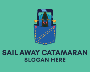Sail Travel App logo design