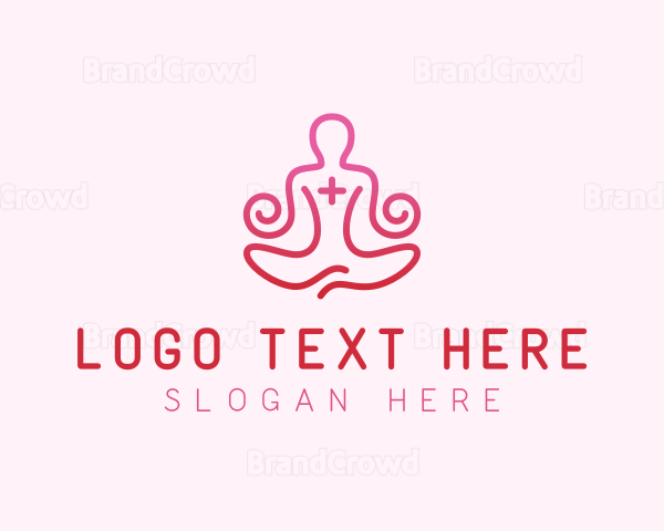Yoga Meditation Wellness Logo