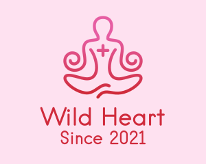 Yoga Meditation Wellness logo design