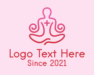 Yoga Meditation Wellness logo design