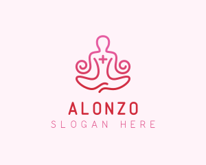 Yoga Meditation Wellness logo design