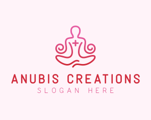 Yoga Meditation Wellness logo design