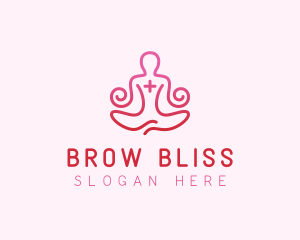 Yoga Meditation Wellness logo design