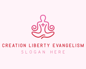 Yoga Meditation Wellness logo design