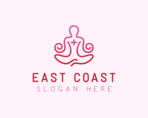 Yoga Meditation Wellness logo design