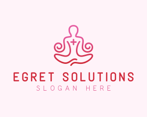 Yoga Meditation Wellness logo design