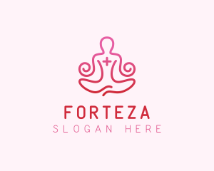 Yoga Meditation Wellness logo design