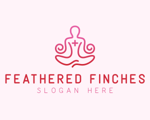 Yoga Meditation Wellness logo design