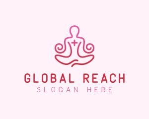 Yoga Meditation Wellness logo design