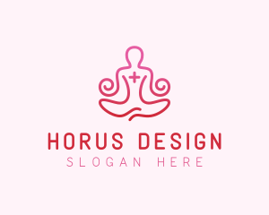 Yoga Meditation Wellness logo design