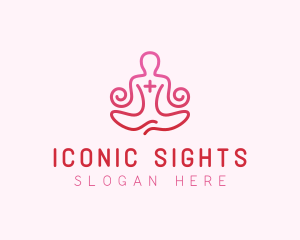 Yoga Meditation Wellness logo design