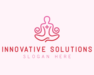 Yoga Meditation Wellness logo design