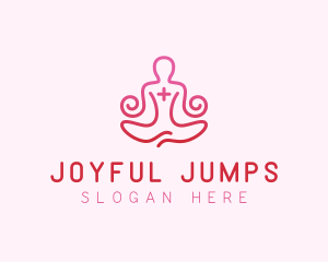 Yoga Meditation Wellness logo design