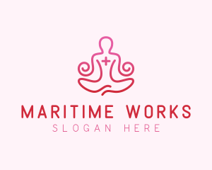 Yoga Meditation Wellness logo design