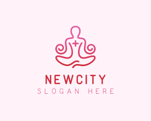 Yoga Meditation Wellness logo design