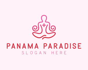 Yoga Meditation Wellness logo design