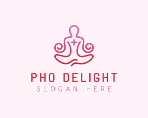 Yoga Meditation Wellness logo design