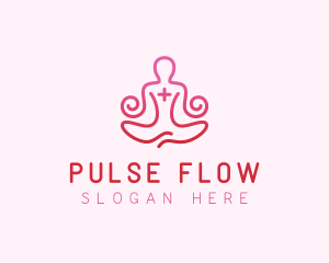 Yoga Meditation Wellness logo design