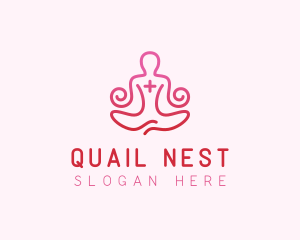 Yoga Meditation Wellness logo design