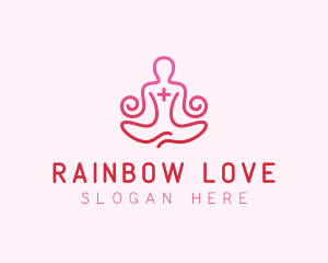 Yoga Meditation Wellness logo design