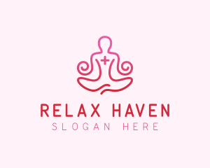 Yoga Meditation Wellness logo design