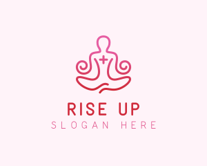 Yoga Meditation Wellness logo design