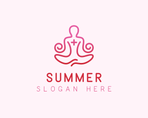 Yoga Meditation Wellness logo design