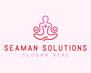 Yoga Meditation Wellness logo design