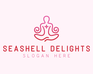 Yoga Meditation Wellness logo design