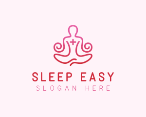 Yoga Meditation Wellness logo design