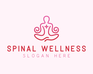 Yoga Meditation Wellness logo design