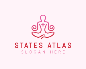 Yoga Meditation Wellness logo design