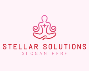 Yoga Meditation Wellness logo design