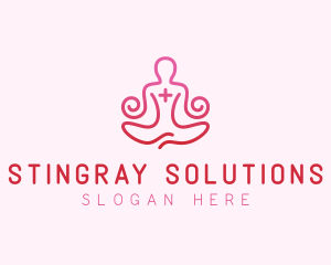 Yoga Meditation Wellness logo design