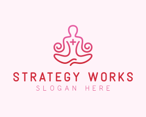 Yoga Meditation Wellness logo design