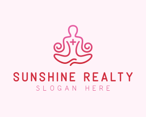 Yoga Meditation Wellness logo design