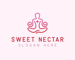 Yoga Meditation Wellness logo design