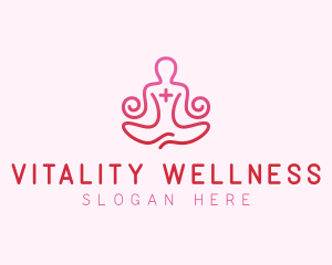 Yoga Meditation Wellness logo design