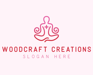 Yoga Meditation Wellness logo design