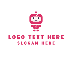 Toddler - Lightning Robot App logo design