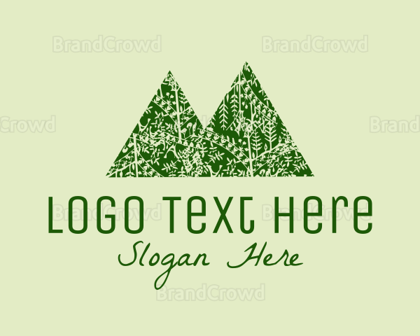 Green Forest Mountain Logo