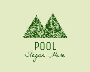Gardening - Green Forest Mountain logo design