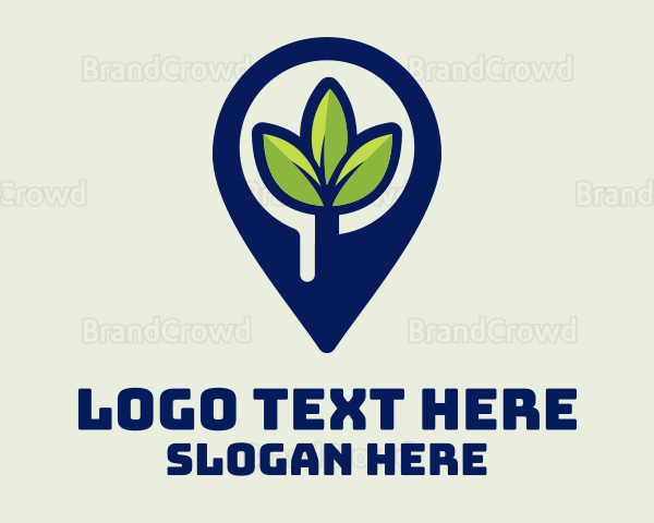 Plant Location Pin Logo