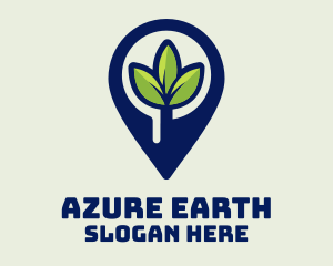 Plant Location Pin logo design