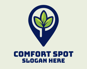 Plant Location Pin logo design