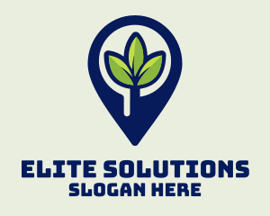 Location - Plant Location Pin logo design